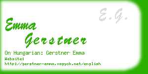 emma gerstner business card